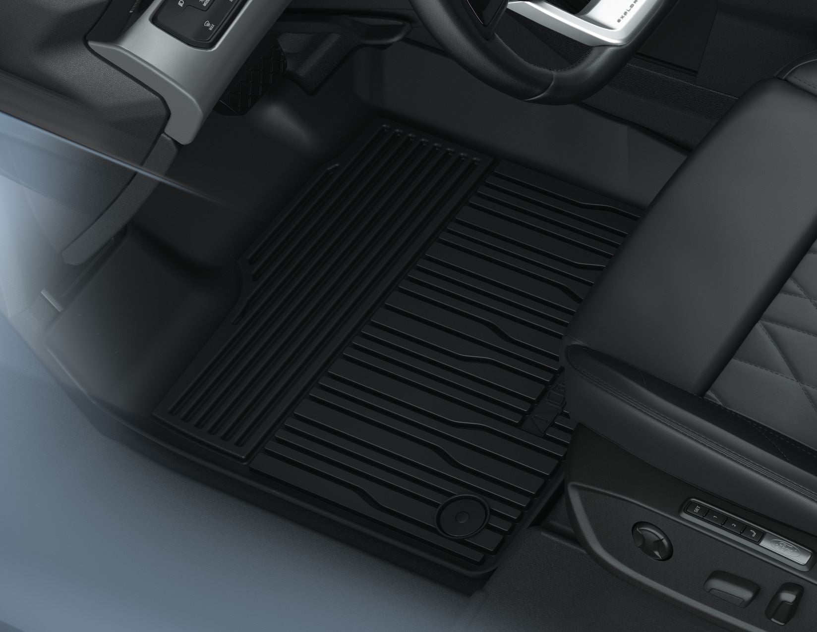 Tapis De Sol Caoutchouc Pour Smart EQ Fortwo Hayon (2016-2024) - Noir, Lot De 2 Pièces - Neuf