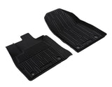 Tapis de sol en caoutchouc avant noirs pour Ford Transit Courier