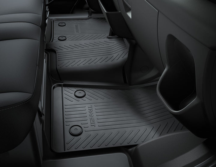 Ford Tapis de sol Caoutchouc avant noirs avec logo Transit origine constructeur