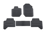 Tapis de sol en caoutchouc avant et arrière noir pour Ford Ranger