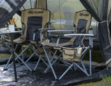 Chaise de camping ARB avec sac de transport noire et beige