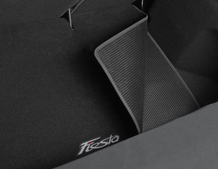 Tapis de coffre reversible et dépliable noir pour Ford Fiesta