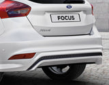 Jupe de bouclier arrière avec diffuseur intégré noir brillant pour Ford Focus