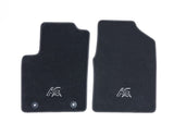 Tapis de sol en velours avant noir pour Ford Ka 09/2008-05/2016