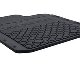 Tapis de sol en caoutchouc avant et arrière noir pour Ford Ranger