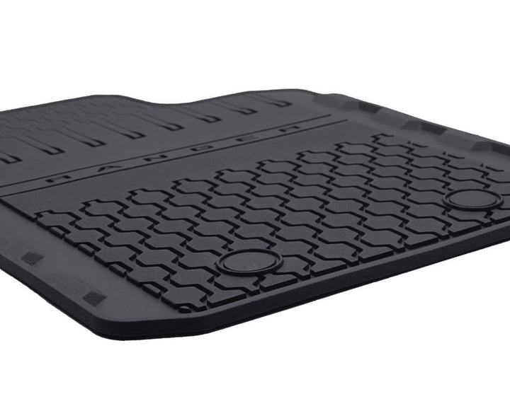 Tapis de sol en caoutchouc avant et arrière noir pour Ford Ranger
