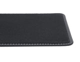 Tapis de sol velours Premium arrière, noirs avec surpiqûres grises
