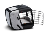 Caisse de transport 4pets Caree pour chiens et chats « Cool Grey » jusqu’à 8 kg