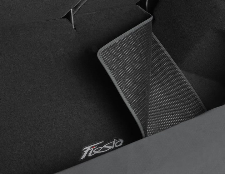 Tapis de coffre reversible et dépliable noir pour Ford Fiesta