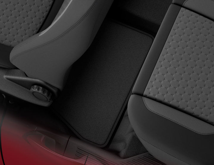 Tapis de sol en moquette arrière noirs pour Ford Tourneo/Transit Courier