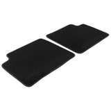 Tapis de sol en velours arrière noir pour Ford KA 09/2008-05/2016