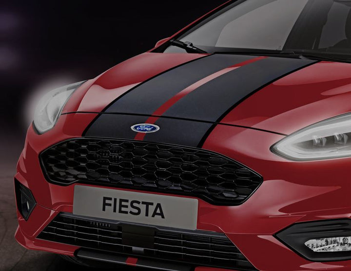 Bandes décoratives pour capot moteur pour Ford Fiesta à partir de 07/2017