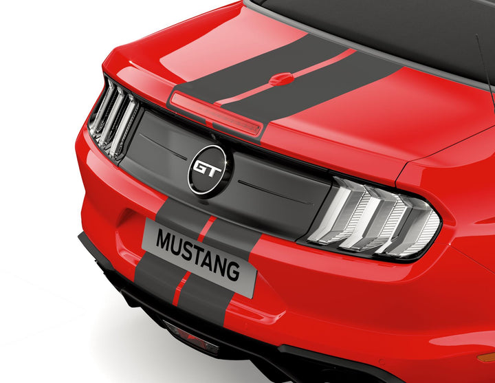 Bandes décoratives autocollantes noires Herpa print Ford Mustang 03/2018-03/2023