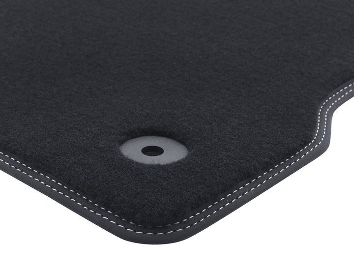 Tapis de sol velours Premium avant et arrière noirs pour Ford S-MAX