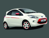 Originale Ford Ka 09/2008-05/2016 Bandes décoratives latérales,rouge Sunrise