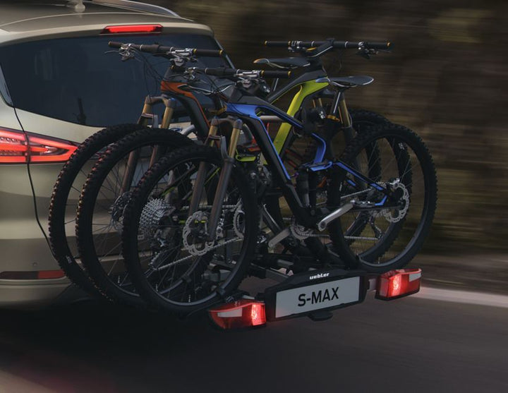 Porte-vélos Uebler sur attelage X31-S inclinable pour 3 vélos