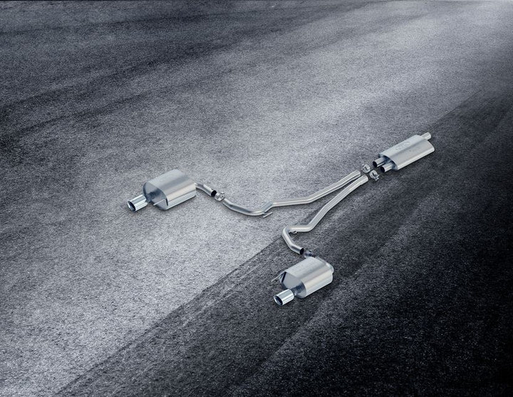 Ligne échappement sport inox sorties chromées Mustang 2.3 EcoBoost 2015–2018 Ford Performance