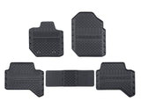 Tapis de sol en caoutchouc avant et arrière noir pour Ford Ranger