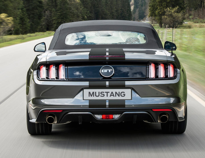 Bandes décoratives autocollantes noires Herpa print Ford Mustang 03/2015-02/2018