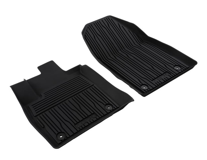 Tapis de sol en caoutchouc avant noirs pour Ford Transit Courier