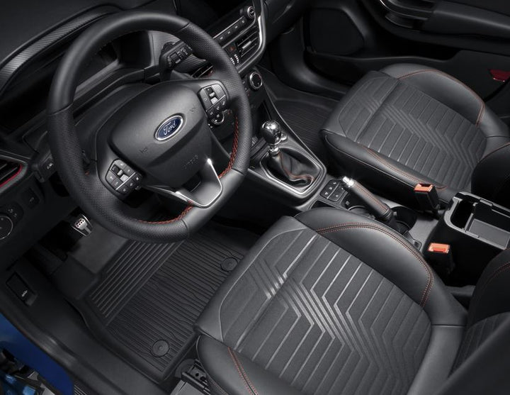 Ford Tapis de sol Caoutchouc avant noir avec rebords logo Fiesta garantie Ford