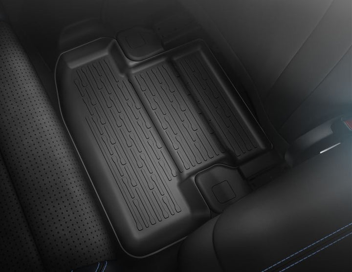 Tapis de sol en caoutchouc avant et arrière noirs pour Ford Mustang