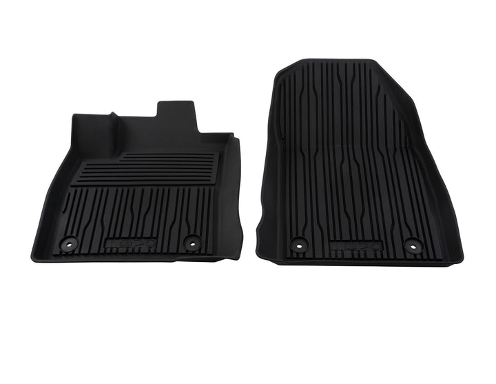 Tapis de sol en caoutchouc avant noirs pour Ford Transit Courier