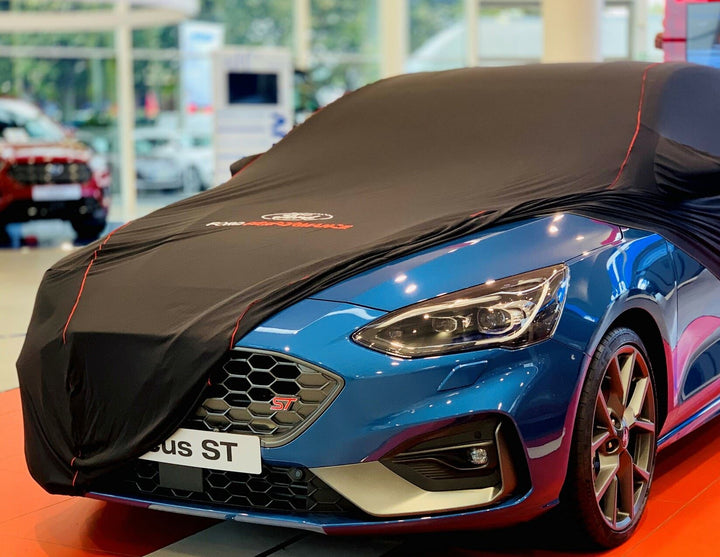 Housse intérieure premium noire avec logo rouge/blanc Focus Break 2022+ Ford Performance