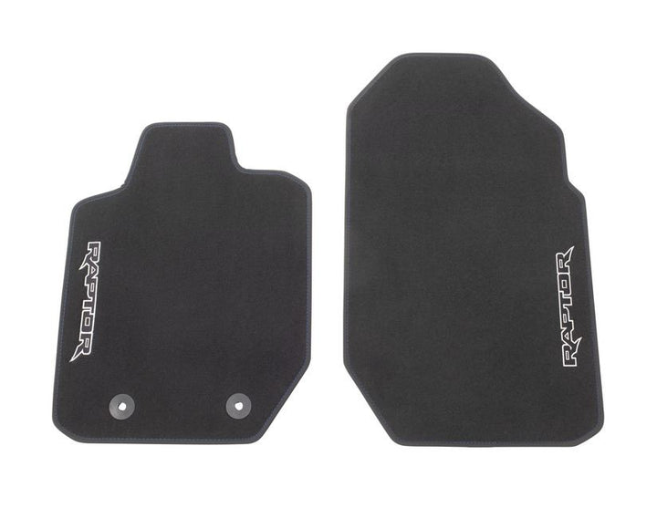 Tapis de sol en velours avant noir pour Ford Ranger 02/2019-06/2022