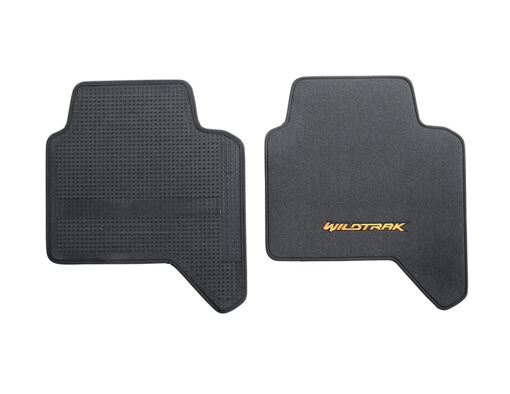 Tapis de sol en velours arrière noir pour Ford Ranger 01/2012-06/2022