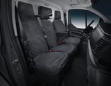 Housse de siège HDD pour siège passager double noir pour Ford Transit Custom