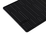 Tapis de sol en caoutchouc arrière noir pour Ford Transit Custom