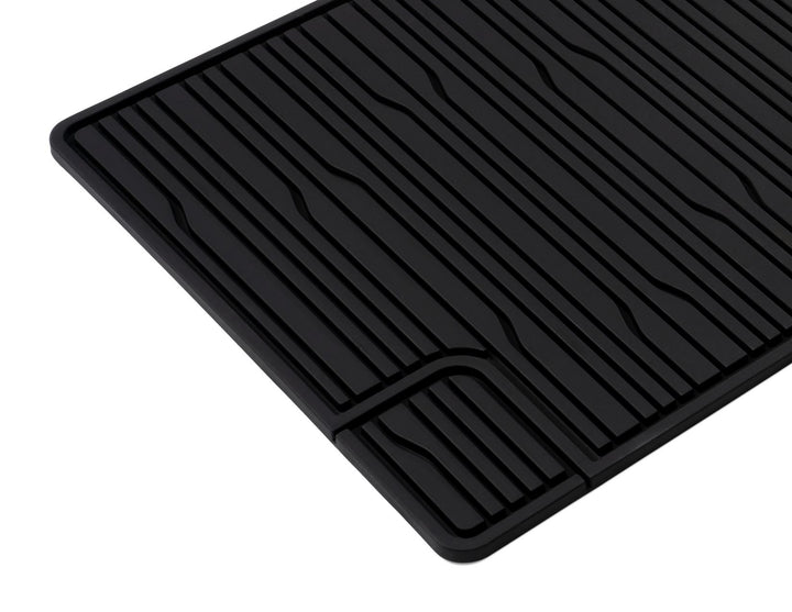 Tapis de sol en caoutchouc arrière noir pour Ford Transit Custom