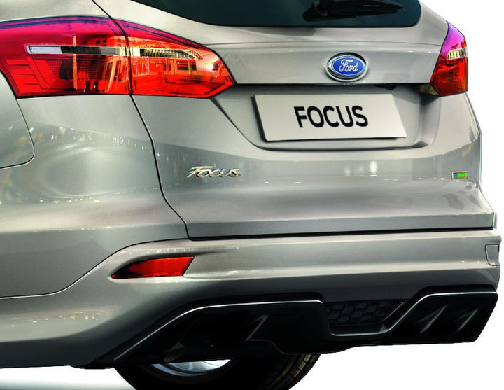 Jupe de bouclier arrière avec diffuseur noir brillant pour Ford Focus
