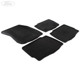 Tapis de sol en caoutchouc avant et arrière noir pour Ford Mondeo