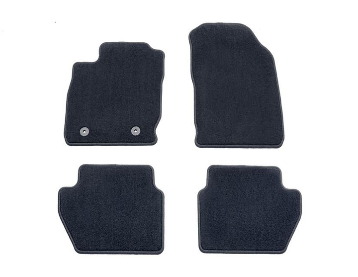Tapis de sol en moquette avant et arrière noir pour Ford EcoSport