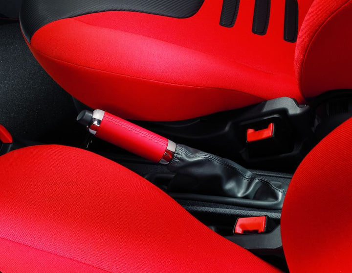 Originale Ford Ka Pommeau de frein à main rouge Sunrise avec inserts chromés