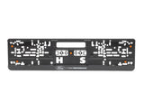 Jeu de 2 supports plaque immatriculation noirs avec logo blanc Ford Performance