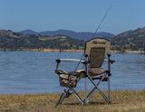 Chaise de camping ARB avec sac de transport noire et beige