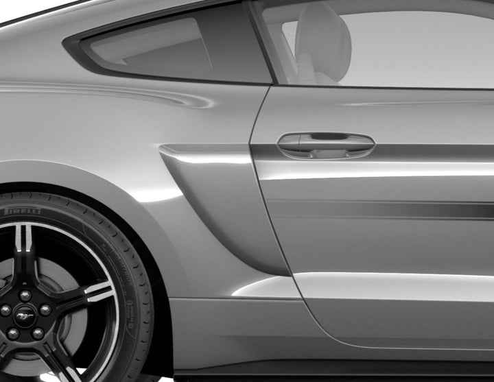 Kit d’écopes latérales noir mat pour Ford Mustang 03/2018-03/2023