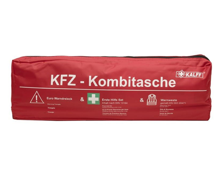 Kalff* Pack Sécurité dans un sac en nylon rouge,Standard «&nbsp;Trio&nbsp;»