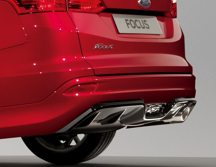 Jupe de bouclier arrière avec diffuseur noir brillant pour Ford Focus