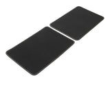 Tapis de sol velours Premium arrière, noirs avec surpiqûres grises