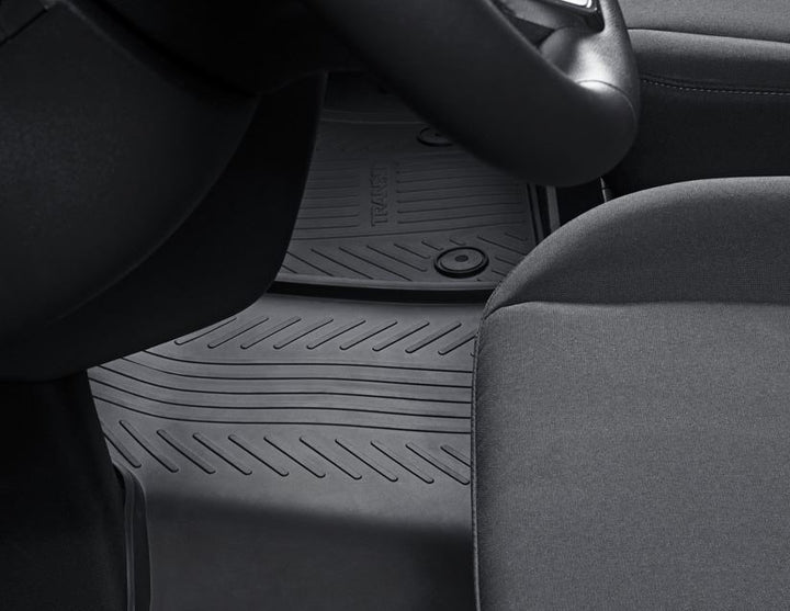 Ford Tapis de sol en Caoutchouc avant noir avec logo Transit et fixations