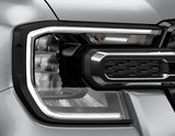 Kit d’optiques pour projecteurs avant entourage noir mat pour Ford Ranger