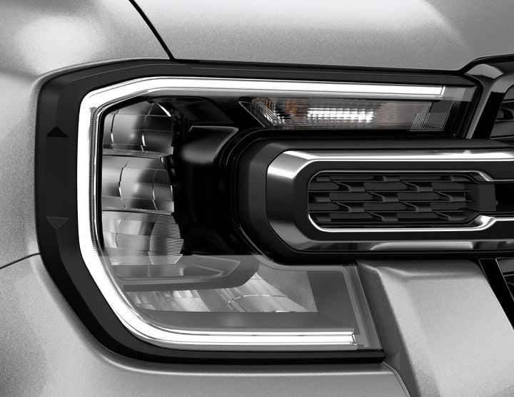 Kit d’optiques pour projecteurs avant entourage noir mat pour Ford Ranger