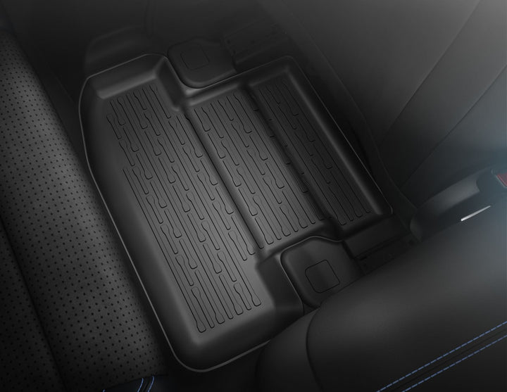 Tapis de sol en caoutchouc avant et arrière noirs pour Ford Mustang