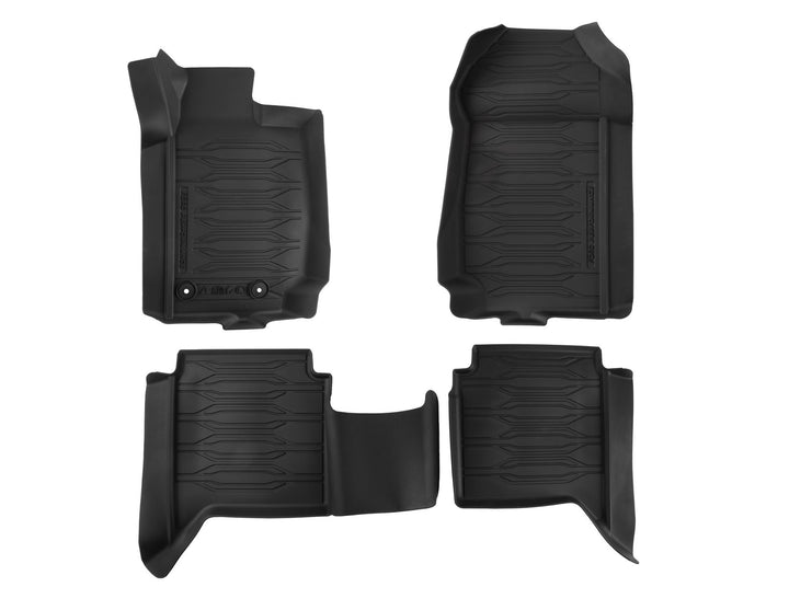 Ford Tapis de sol noir caoutchouc à rebords avant et arrière pour Ford  Ranger