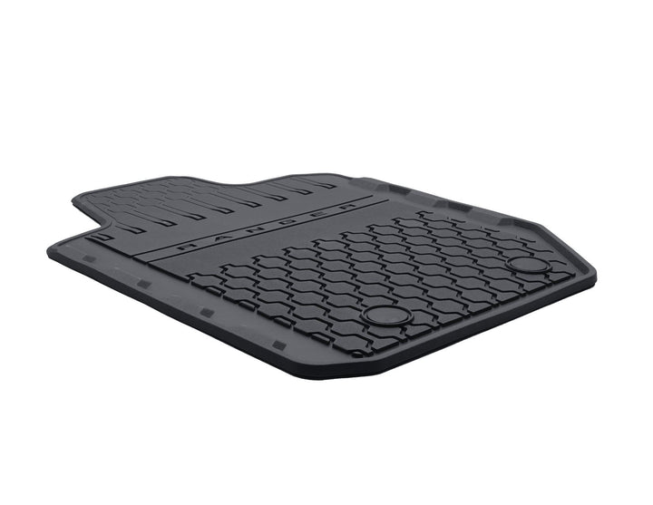 Tapis de sol en caoutchouc avant et arrière noir pour Ford Ranger
