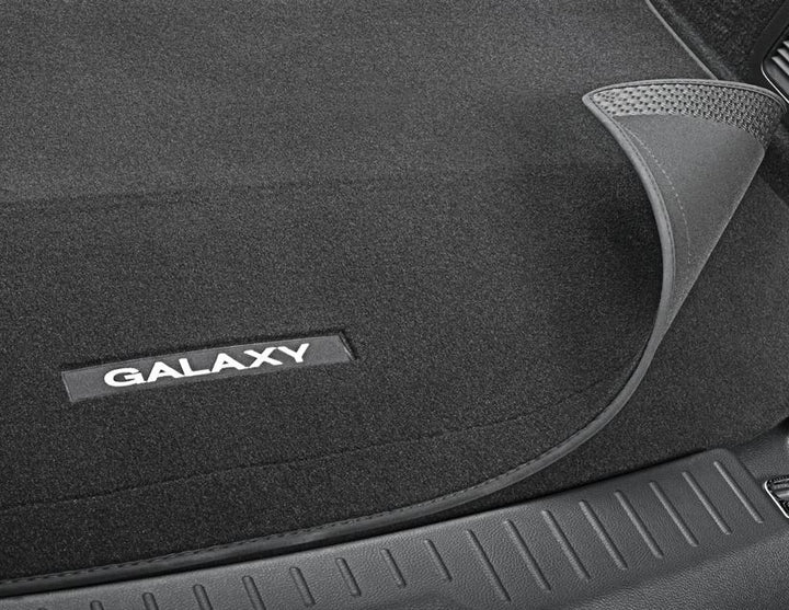 Tapis de coffre reversible et dépliable noir pour Ford Galaxy